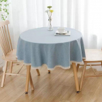 &Uuml;hev&auml;rviline &uuml;mmargune laudlina pitsist puuvillasest linasest laudlinast pulmade s&ouml;&ouml;gilaua teelaua kate Round Diameter 120cm helesinine v&auml;rv