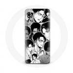 Coque pour Samsung Galaxy A10 Attaque des Titans Manga Levi Ackerman