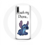 Coque pour Samsung Galaxy A50 Lilo et Stitch mignon Fond blanc