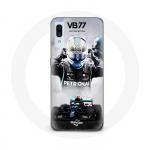 Coque pour Samsung Galaxy A30 Formule 1 Valtteri Bottas pilote de course F1 Noir