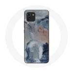 Coque pour Samsung Galaxy A03 Fond de texture abstraite gris