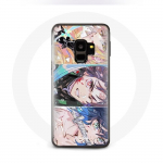 &Uuml;mbris Samsung Galaxy S9 Tanjiro Inosuke ja Zenitsu Demon Slayer Kimetsu no Yaiba Manga jaoks