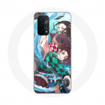 Coque pour Oppo A74 5G Tanjiro et Nezuko Demon Slayer Kimetsu no Yaiba Anime - Maniacase