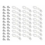 100 tk kinnitusklambrid, klambrid 3528/5050 LED-ribavalgusti jaoks valge