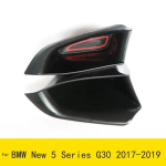 Models Black Plastic Car Door Storage Box Phone Tray car Accessories with Mat for BMW New 5 Series G30 2017 2018 back door black