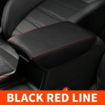 Honda CRV CR-V 2017 jaoks- Keskmise k&auml;etoe korpuse katte auto sisemuse k&auml;etoe karbi nahkkatte kaunistustarvikud Black red line