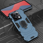 KEYSION p&otilde;rutuskindel armor &uuml;mbris Redmi Note 13 Pro 4G 13 Pro+ 5G silikoon+arvuti r&otilde;ngas metallist telefoni kate Xiaomi POCO M6 Pro jaoks for Redmi Note 13 4G sinine