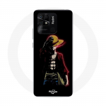 Coque pour Xiaomi Redmi 10C One Piece Manga Anime Luffy Fond Noir - Maniacase