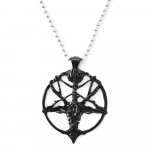 Vintage Pan God Skull Ripatsid Kaelakee Meeste Mood Pentagram Kitsepea Ripats Kett Unisex Luck sulamist gooti kaelakee Ehted