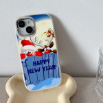 iPhone 13 14 15 Pro Max jaoks Samsung Galaxy A14 A15 A24 Xiaomi 13T Redmi 12C Soft Chubby telefoni&uuml;mbris A2 uusaasta j&otilde;uludisain TPU silikoonist kate for iPhone 7