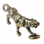 Messingist tiigrikujude ornament Hiina Zodiac Tiger kontori lauakaunistusega ripats one size