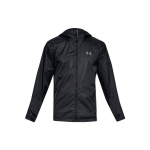 Under Armour Forefront vihmakaitsega kapuutsiga m&auml;gironimisjakk meestele Jakk Must 1321439-001 L