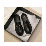 Platvorm Loafers Naiste &uuml;hekihilised kingad V&auml;ikesed nahast kingad Jk kingad S&uuml;gis Uus Briti Retro metallist suu pehme p&otilde;hi 35