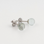 zakkaism 6 mm Dew Stud k&otilde;rvar&otilde;ngad &ndash; k&auml;sitsi valmistatud tahke 925 sterling h&otilde;be roodiumiga kaetud ehted naistele kingituseks