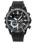Casio Edifice Sospensione Nutitelefoni Link Bluetooth Analoog Digitaalne Must Dial Kvarts ECB-40PB-1A 100M meeste k&auml;ekell must