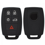 Volvo XC90 C70 S60 D5 V50 S40 C30 silikoonist kaugjuhtimispuldi v&otilde;tmekohvri puldi korpuse katte nahahoidja 5 nuppu must