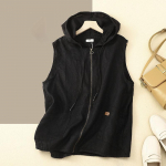 Suvine naiste retrokapuutsiga vabaaja l&uuml;hike mantel M