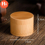 Bambusest k&ouml;&ouml;gi maitseainepurk, suletud purkide s&auml;ilituspaak kaanega toidukonteineriga teekarbi kanistrid