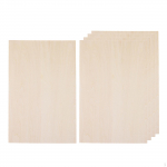 5 t&uuml;kki basswood lauad, &otilde;huke vineerplaat, miniatuursete mudelite valmistamine, viimistlemata puit purjepaadi jaoks 300x200x2mm