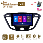 Androidi autoraadio stereo Ford Transit Tourneo Custom 2012-2021 jaoks, 2-dineline multimeedia Carplay navigeerimisseade, autoraadio GPS WIFI peaseade 4+64 GB 4+64GB