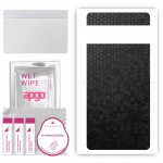 apgo Protective Skin Sticker for the back compatible with Google Pixel 7 Pro, Wrap Film, Foil, Vinyl - Pattern Black Honeycomb