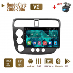 Androidi autoraadio stereo Honda Civic 2000-2006 jaoks 2 Din Multimeedia Carplay Navigatsioon Autoradio GPS WIFI Peak Unit 4+64GB 1+16GB
