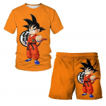 Dragon Ball T-s&auml;rgid Poisid Super Saiyan Goku T-s&auml;rk L&uuml;hikesed p&uuml;ksid 2 tk Komplektid Lapsed Poisid Anime T-s&auml;rk Suvi Laste Riiete Komplektid 140