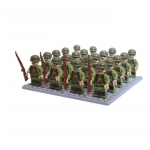 24tk Military Building Doll Troop Square Scene Lastele m&otilde;eldud m&auml;nguasjade komplekt