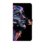 AI Digital Robots Pattern PU nahast raamatu&uuml;mbris iPhone'ile Samsung Huawei Honor Google Redmi Xiaomi LG Motorola Sony Nokia Oneplus Oppo Realme 9 Pro Plus