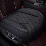 SEAMETAL t&auml;ism&auml;hitud autoistme kate hingav auk PU auto esiistmepadi universaalne libisemisvastane auto tooli kaitsekate must