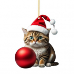 Erksav&auml;rviline superauto armas kass, akr&uuml;&uuml;list v&otilde;lu, kassipoeg J&otilde;uluvana m&uuml;ts j&otilde;ulupuu C