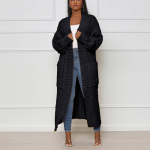 Naiste mood vabaaja kardigan Crum Cave &uuml;hev&auml;rviline kootud kampsun XXL