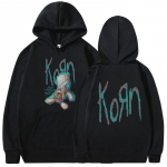 Korn Issues Rock Band Music Print S&uuml;gis Meeste/naiste puuvillane kapuuts vabaaja Oversize pullover Populaarne dressipluus Unisex r&otilde;ivad M