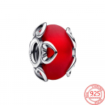 Originaal S925 Sterling h&otilde;bedane roosa Murano klaasist roheline Murano Bead Charm Fit 3mm k&auml;ev&otilde;rud Trendikad peo naiste ehted