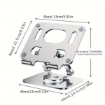 360 tahvelarvuti laua mobiiltelefoni hoidik reguleeritav alumiiniumsulamist lauaarvuti hoidik, kokkupandav iPhone'i jaoks iPadi jaoks s&uuml;learvuti jaoks Samsungi jaoks h&otilde;be