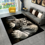 3D Tiger Leopard Cheetah Lion Wolf Area vaip, vaibavaip elutoa diivani uksematt, k&ouml;&ouml;gisisustus, libisemiskindel lapse p&otilde;randamatt 40x60cm(15x23in)
