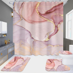 4 tk Marble seeria du&scaron;ikardinate komplektid vannitoa jaoks libisemiskindlad vannitoavaibad kaas WC kate vannimatt 4pcs