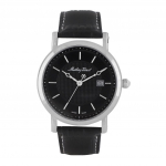 Mathey-Tissot City nahast rihm must numbrilauaga kvarts HB611251AN meeste k&auml;ekell must
