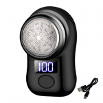 Kaasaskantav elektriline pardel LED-akuekraan USB-taaslaetav veekindel Mini Travel Men Rotary Razor juhtmeta juuksehabemel&otilde;ikuri eemaldamise t&ouml;&ouml;riist