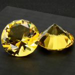 8 v&auml;rvi kristall-teemandikujuline paberkaaluline dekoratiivne l&otilde;igatud klaas, hiiglaslik kalliskivi pulmakontori t&ouml;&ouml;laua ornament s&uuml;nnip&auml;evakingitused 30mm