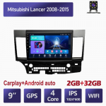 10-tolline Android Carplay Mitsubishi Lancer 2008-2015 jaoks Autoraadio Multimeedia Video M&auml;ngija GPS Navigatsioon WIFI 4+64GB 2+32GB