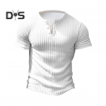 Meeste suvine T-s&auml;rk l&uuml;hikeste varrukatega Slim Fit &otilde;huke &uuml;hev&auml;rviline veniv n&ouml;&ouml;pidega V-kaelusega pullover, niit Sport Fitness Top M veinipunane v&auml;rv