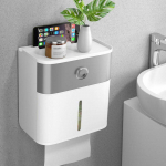 WC salvr&auml;tikukarbid Veekindel tualettpaber WC-paberi riiul WC seinale kinnitatav hoiukast 21 * 21 * 12 cm