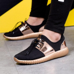 Tossud Meeste tennised Meeste Stabiilsus Sportlikud Treenerid Spordijalatsid Naiste Must Kuld H&otilde;bedane 9.5