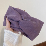Naiste t&uuml;drukute &uuml;hev&auml;rvilised juuksepaelad Kootud pehmed peapaelad Vintage Cross Turban Bandage Bandaanid Moodsad juukseaksessuaarid pruun