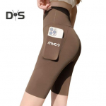 Shark Sport s&auml;&auml;rised Elastsed k&otilde;rge v&ouml;&ouml;kohaga Slim Fit Jooga Fitness P&uuml;ksid &Uuml;hev&auml;rvilised p&otilde;lvedeni l&uuml;hikesed p&uuml;ksid Suvised &otilde;hukesed sukkp&uuml;ksid taskuga XL must