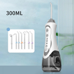 Oral Irrigator Tooth Scaler, 3-k&auml;iguline reguleeritav vesiniit, kaasaskantav hambaravi veejoa, 7 otsikut IPX7 veekindel hambapuhastaja
