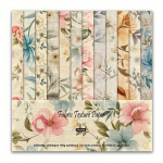 24 tk lilledega Crapbooki paberipadi, 6x6-tolline erineva mustriga dekupaažipaber, &uuml;hepoolne vanaaegne scrapbooking DIY kaardivalmistamise tarvikud C