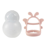 Agaphra Butterfly Wrist Teether + Case, Indie Pink, Korea beebitooted white