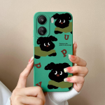 Uus koomiksimustriga kate Xiaomi Redmi 12 13 13C K60 Ultra K70 Note 13 Pro Bumper Anti Drop Liquid Pehme Silikoonist Pretty Phone Case Shell jaoks Redmi jaoks Redmi K70